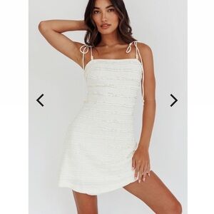 Selfie Leslie White Mini Dress
